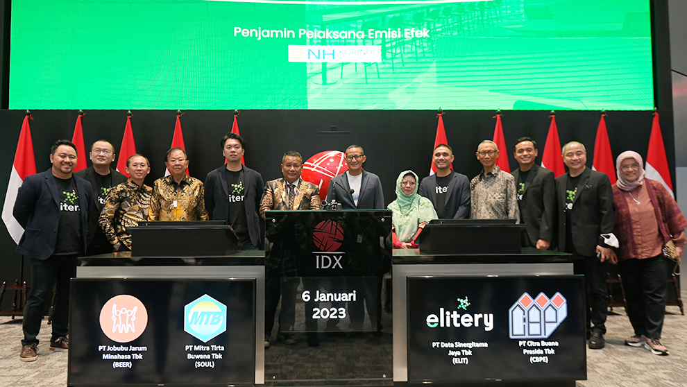 PT Data Sinergitama Jaya Tbk (“Elitery”) Catatkan Saham di Bursa Efek Indonesia